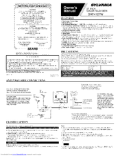 Sylvania SRT4127W Owner's Manual