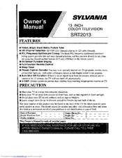 Sylvania SRT2013 Owner's Manual