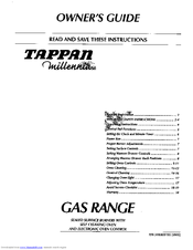 Tappan TGF375BHBD Owner's Manual