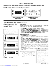 Tappan FED300ASC Control Control Manual