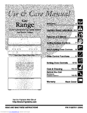 Electrolux TGF336ASD Use & Care Manual