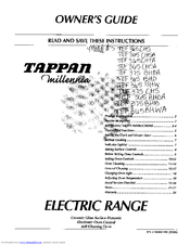 Tappan Millennia TEF375BHBA Owner's Manual