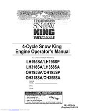 Tecumseh Snow King LH195SP Operator's Manual
