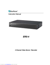 EverFocus ERS-4 Instruction Manual