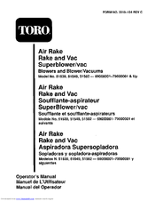 Toro Air Rake 51539 Operator's Manual