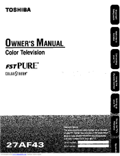 Toshiba 27AF43 Owner's Manual