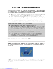 Nvidia Windows XP Driver Installation Manual