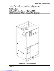 Trane 2TEE3D31A1000A User's Information Manual