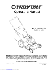 Troy-Bilt 546 Operator's Manual
