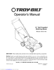 Troy-Bilt 469 Operator's Manual