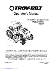 Troy-Bilt B809H Operator's Manual