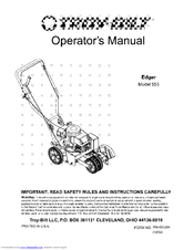 Troy-Bilt 553 Operator's Manual