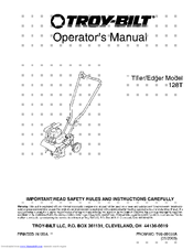 Troy-Bilt 128T Operator's Manual