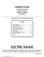 Electrolux 316135916 Owner's Manual