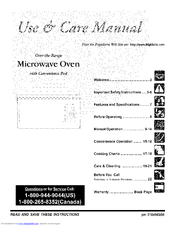 Electrolux MMV150KWA Use & Care Manual