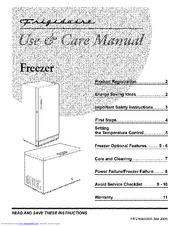 Frigidaire CFU14M2AW6 Use & Care Manual