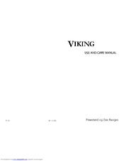 Viking VGIC3684QSS Use And Care Manual