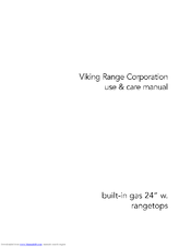 Viking Professional VGGT240SS Use & Care Manual