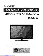 VIORE LC40VF60 Manual