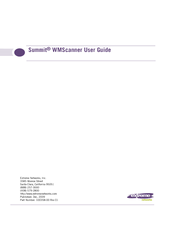 Extreme Networks Summit WMScanner User Manual