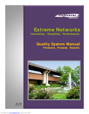 Extreme Networks Accessory System Manual