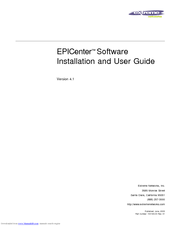 Extreme Networks EPICenter Guide Software Installation Manual