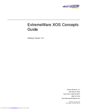 Extreme Networks ExtremeWare XOS 10.1 Manual