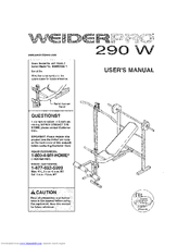 Weider WEBE0938.1 User Manual