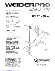 Weider 831.15891.0 User Manual