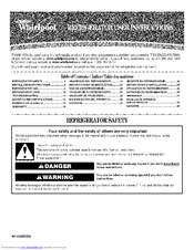 Whirlpool GI7FVCXWQ User Instructions