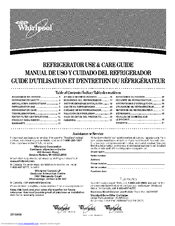 Whirlpool GS6NBEXRQ01 Use & Care Manual