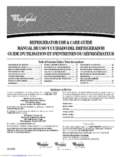 Whirlpool T2WG2 Use & Care Manual