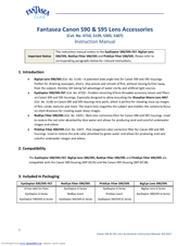 Fantasea RedEye Filter S95 Instruction Manual