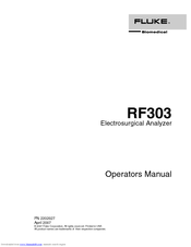 Fluke RF303 Operators Operator's Manual