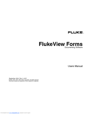Fluke FlukeView Forms User Manual