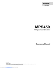 Fluke Biomedical MPS450 Operators Operator's Manual