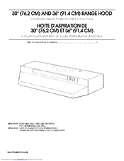 Whirlpool RH3736XLB3 Installation Instructions And Use & Care Manual