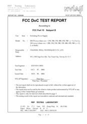 Foxconn ISO-500 Test Manual