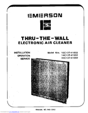 Emerson 20C13T-41002 Installation, Operation & Service Manual
