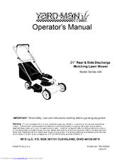 Yard-Man 430 Series Operator's Manual