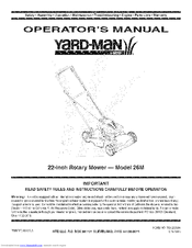 Yard-Man 26M Operator's Manual