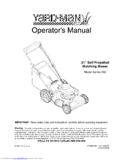 Yard-Man 550 Series Operator's Manual