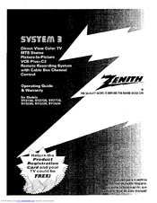 Zenith SYSTEM 3 SY3538RK Operating Manual & Warranty