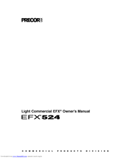 Precor EFX524 Owner's Manual