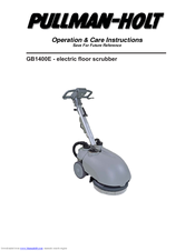 Pullman Holt GB1400E Operation & Care Instructions Manual