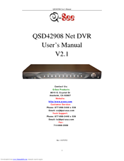 Q-See QSD42908 Net User Manual