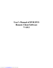 Q-See Remote Client Software V 4.0.1 User Manual