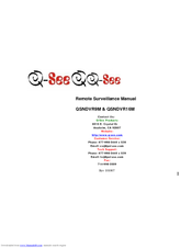 Q-See QSNDVR9M Remote Surveillance Manual