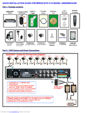 Q-See QSD6209C9--250 Quick Installation Manual