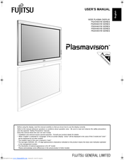 Fujitsu Plasmavision P42HHA51W SERIES User Manual